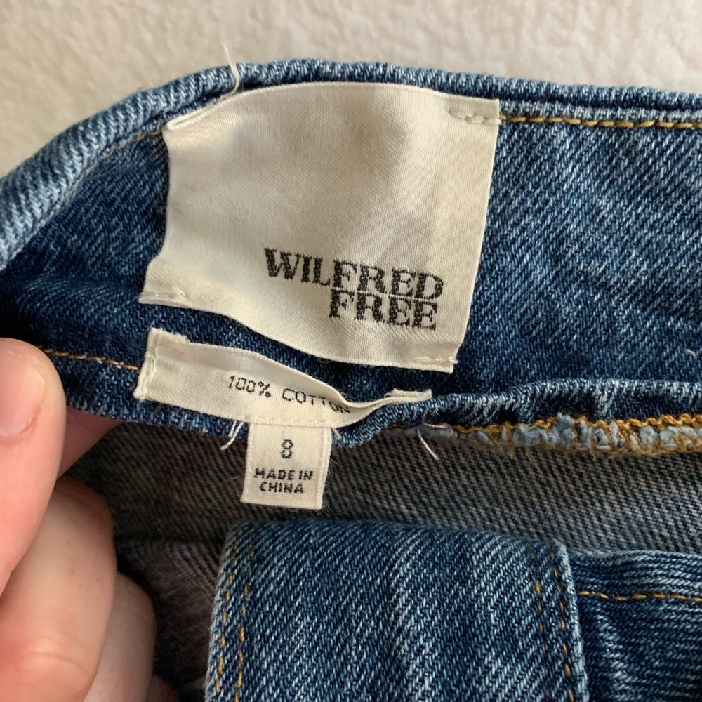 Wilfred Free Aritzia Denim Button-Front Mini Skirt - Picture 5 of 5